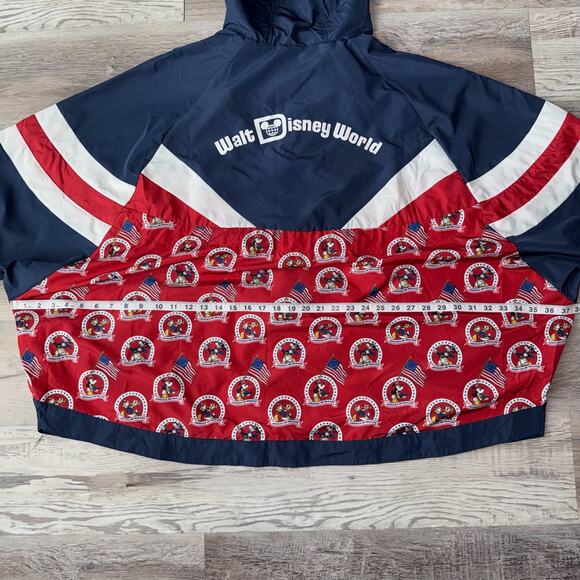 Walt Disney World 50th Vault Collection America On Parade Windbreaker Jacket 2X - Picture 8 of 11